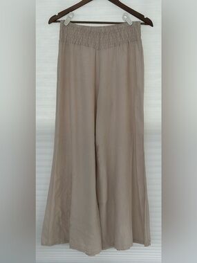 Les Soeurs Made in Italy 100% Linen Palazzo Pants – Size Small